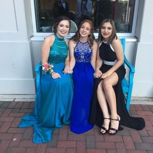 Teal Sherri hill dress